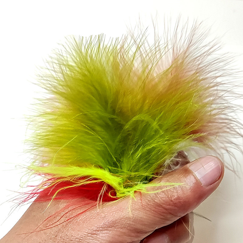 Fishing Lure Spoon - Seçilmiş 50 adet hindi marabu tüyü,